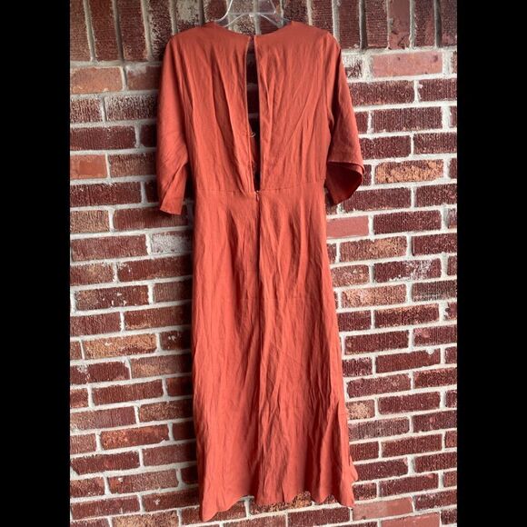 e.ssue Orange Dress Medium  - Picture 9 of 9